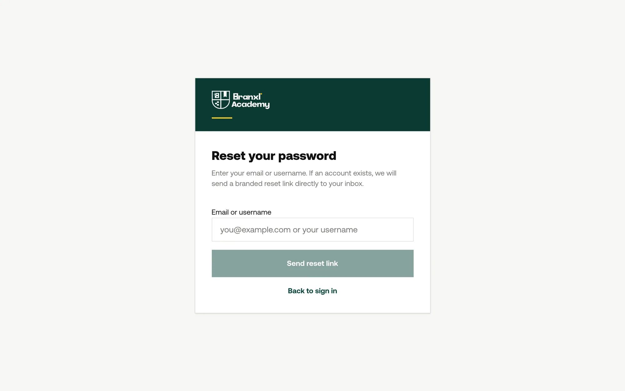 Setting a password