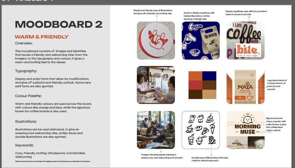 Moodboard two, warm and friendly