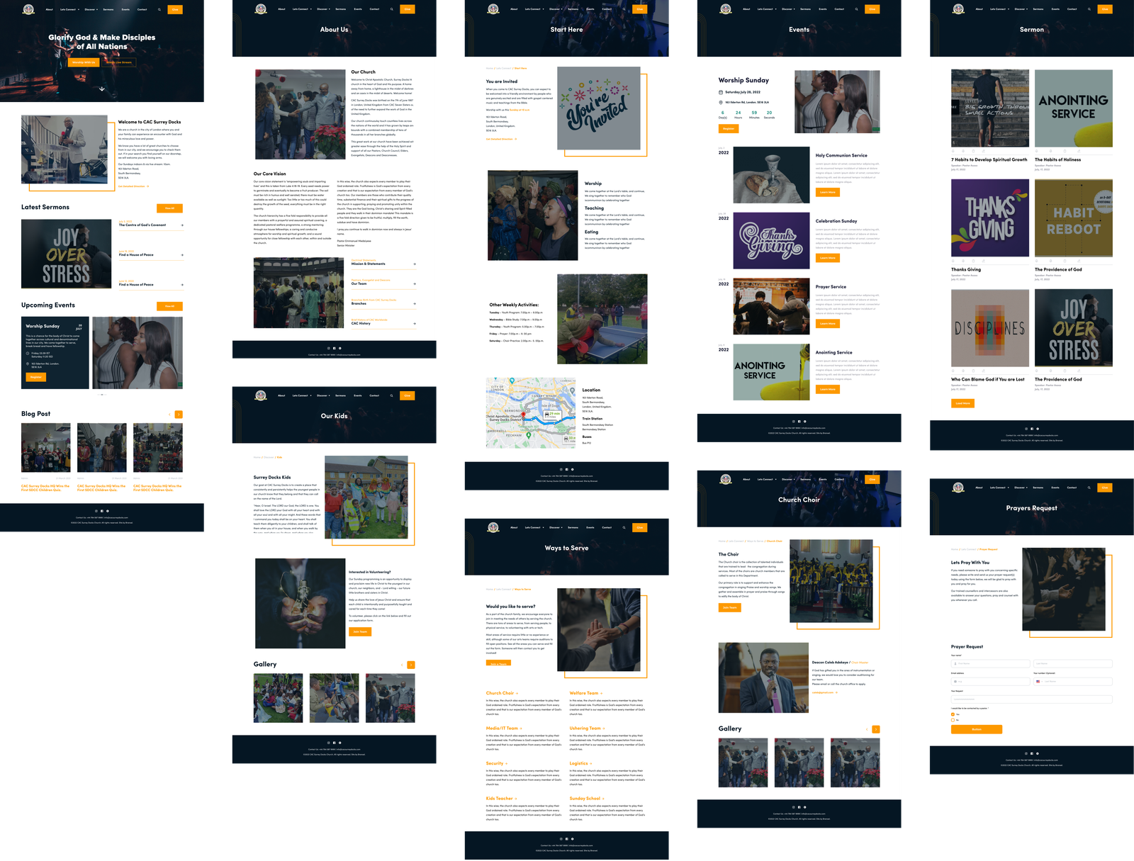 High fidelity homepage design