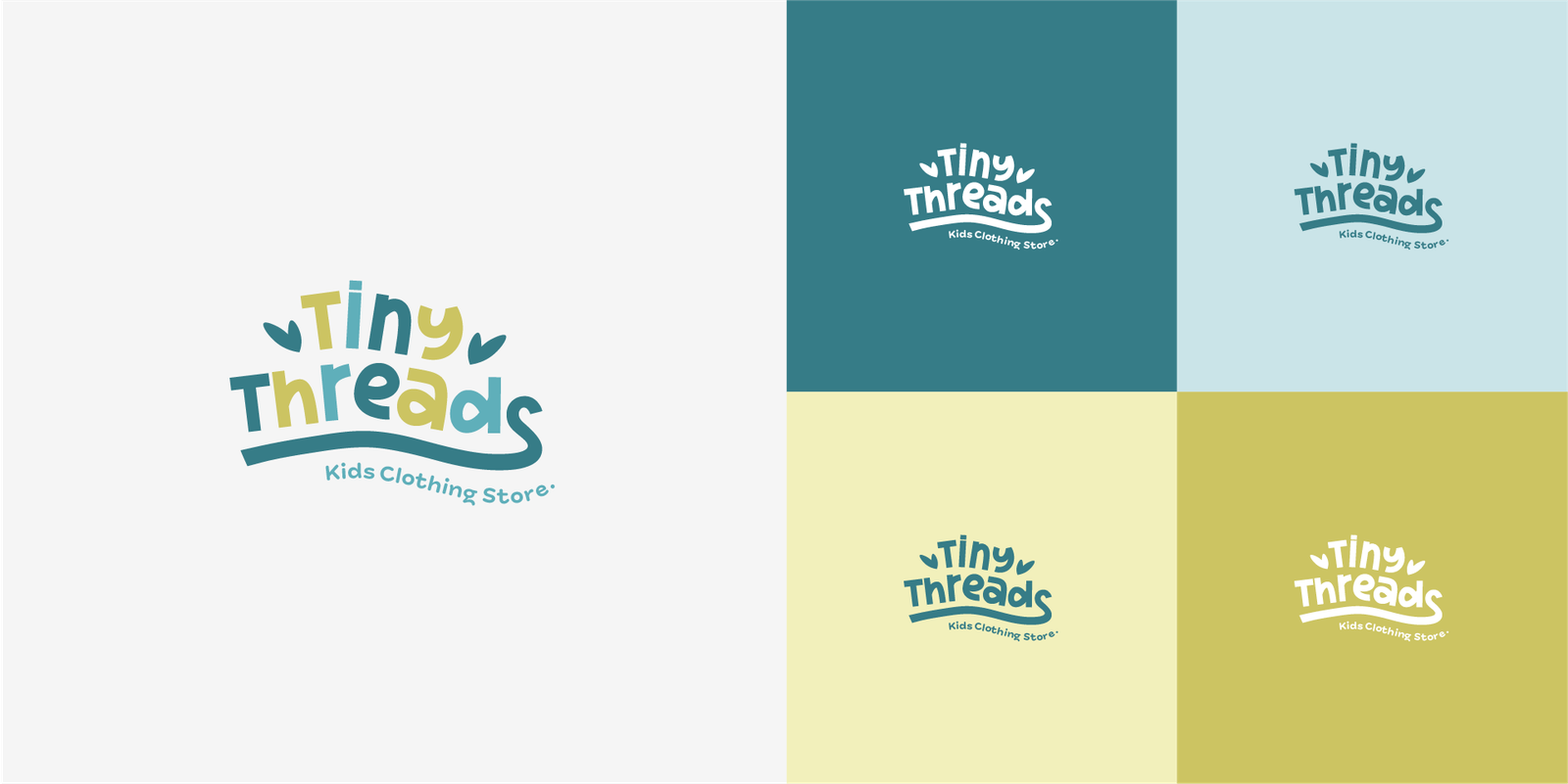 Colour palette and type hierarchy